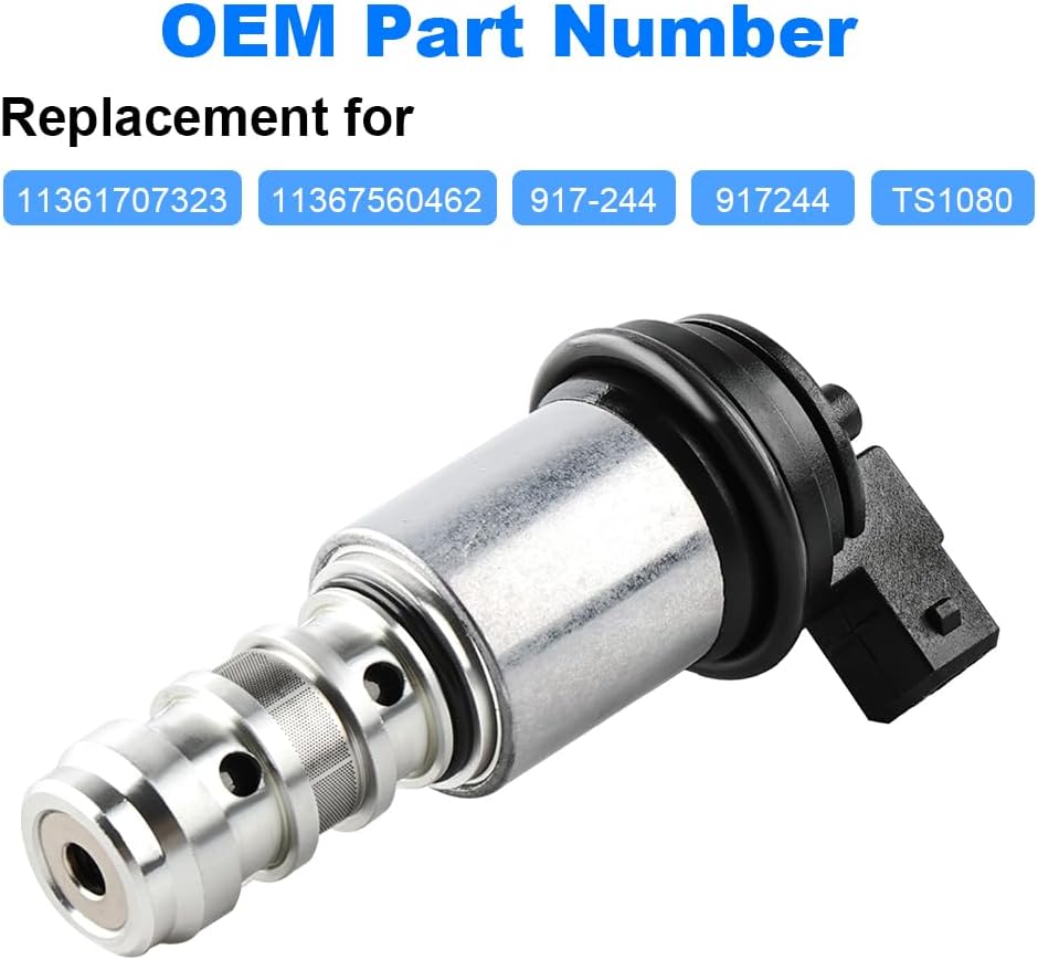 4PCS Engine Variable Valve Timing (VVT) Solenoid Actuator Compatible with BMW 545I 550I 645CI 650I 745I 745LI 750I 750LI 760I 760LI Alpina B7 X5 Replacement for 11361707323