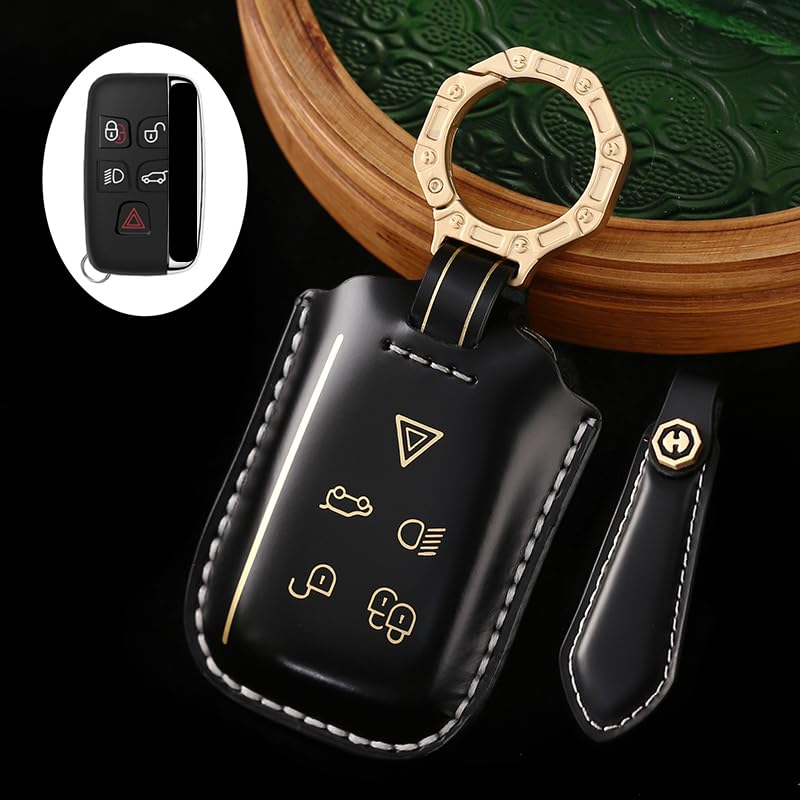 Étui En Cuir Pour Clé Jaguar - Modèles XE, XF, XJ, F-Pace, F-Type - Protection Anti-choc - 8