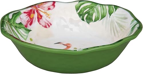 Miniatura 34 de UP ware - Juego de vajilla de melamina de piña de 12 piezas, juego de platos para exteriores, juegos de platos y cuencos, servicio para 4