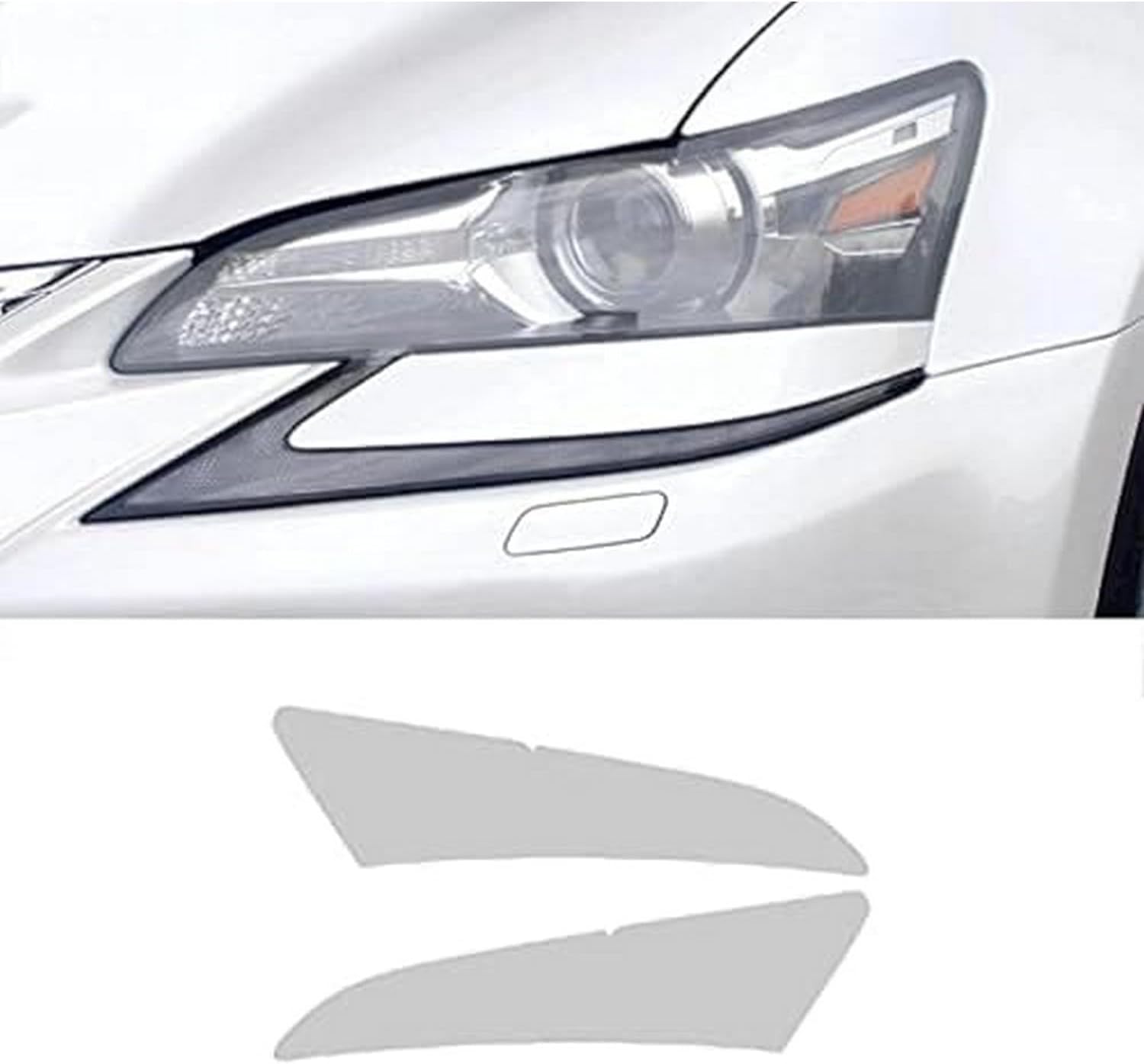 SamLng Car Front Light Film for Lexus L10 2015-2020 Car Headlight Protective Film Front Light Transparent Blackened TPU Sticker Car Accessories Car Headlight Protective Film