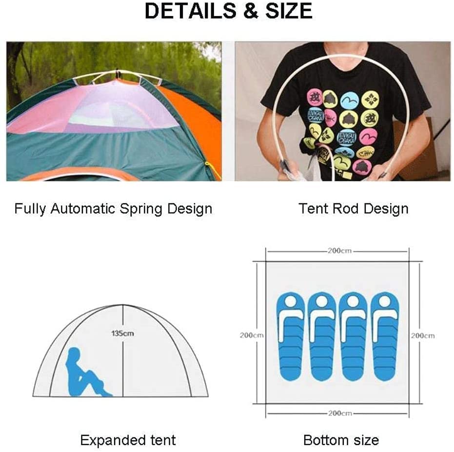 Tienda de campaña plegable para excursiones de fin de semana y tardes de sol en la costa 3