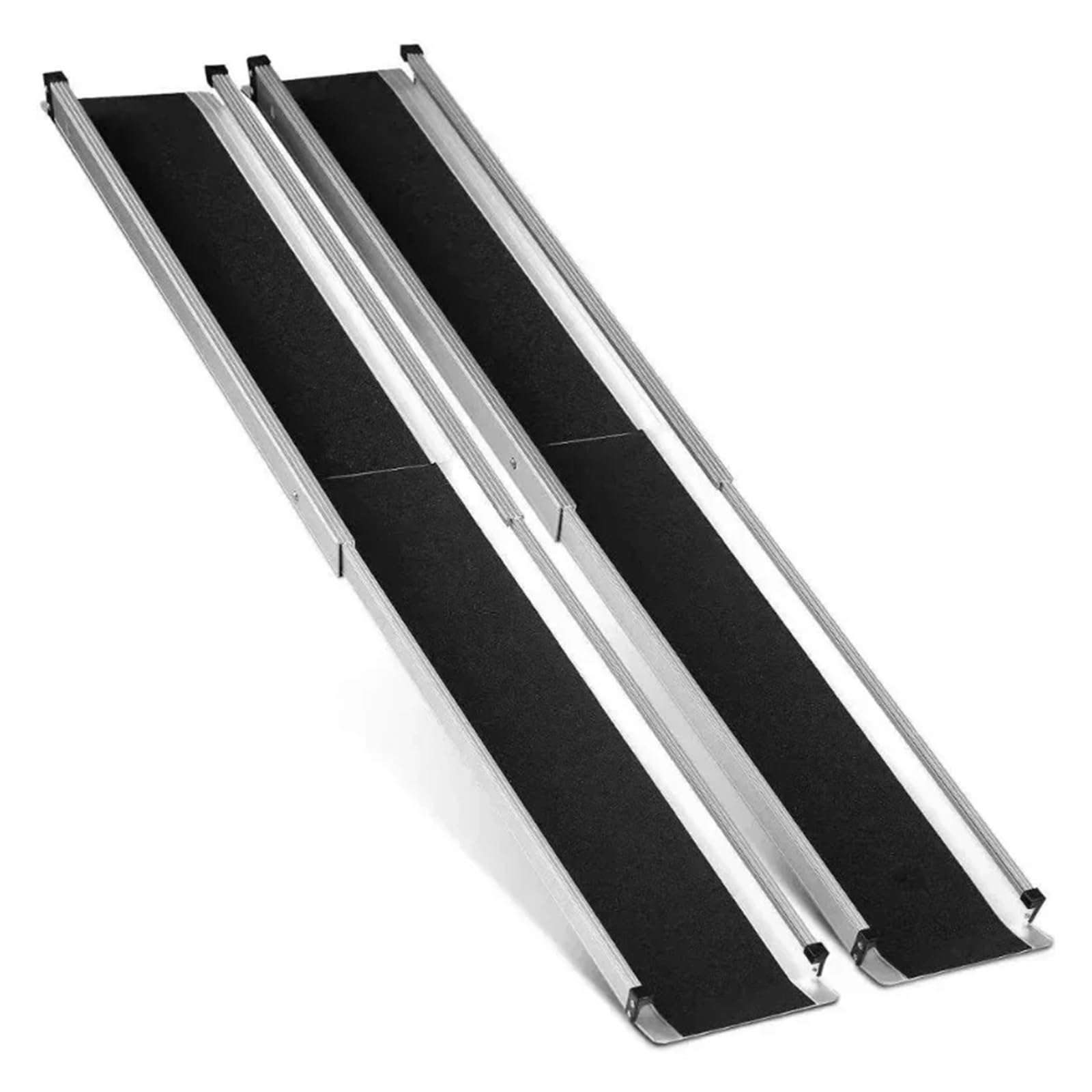 POGHDBXA Wheelchair Ramp, Aluminum Telescopic Wheelchair Ramp, Lightweight, Foldable, Portable, for Stairs and Vehicle Access, for Home Steps, Stairs, Entrance, Umbra