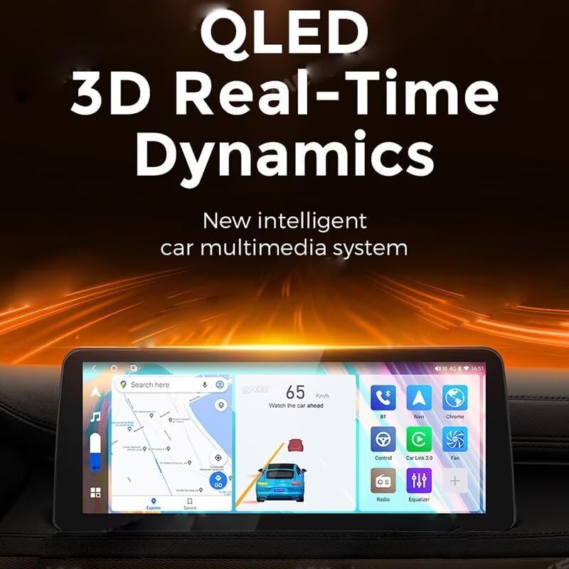 QLED 3D Real-Time Dynamics display on the car stereo