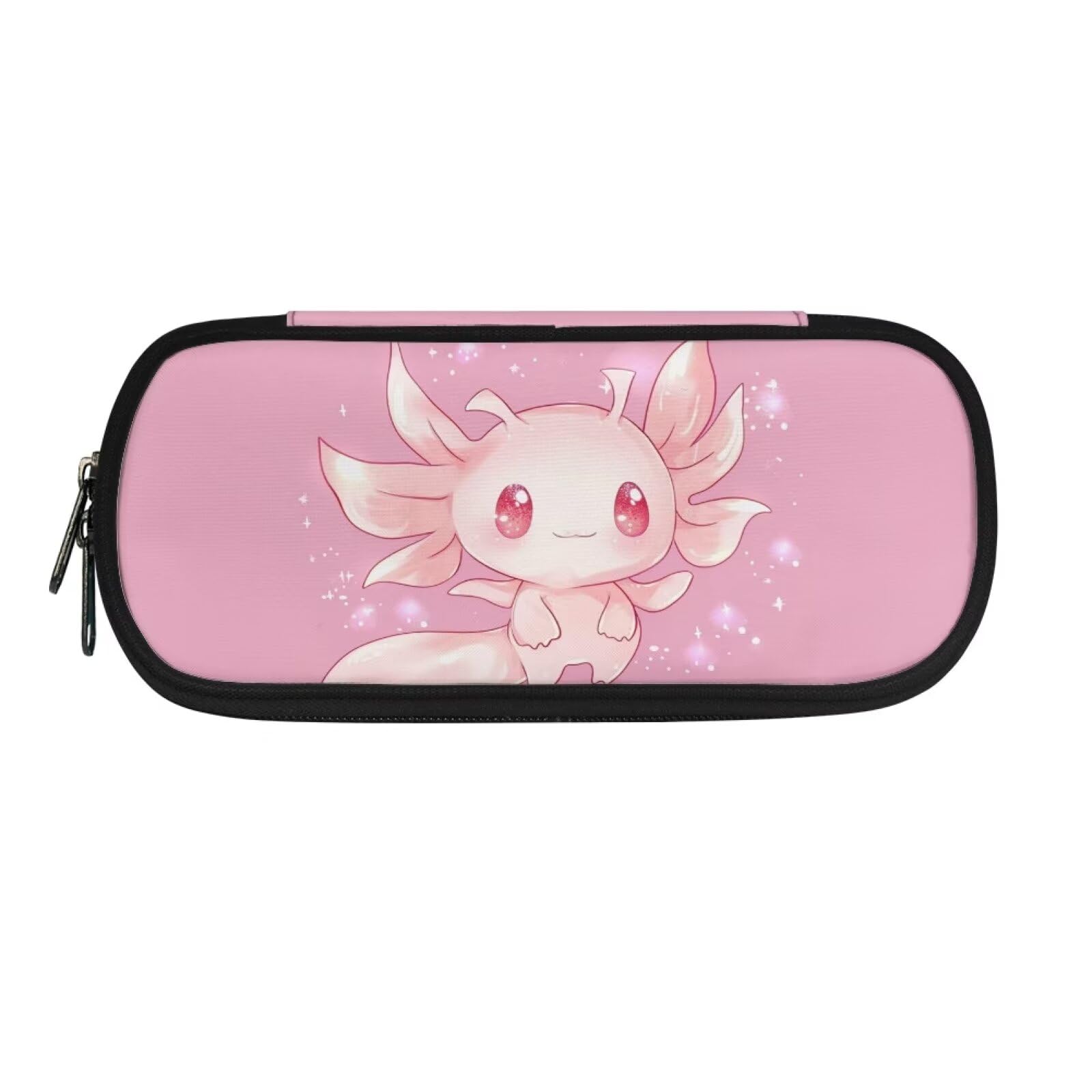 SCRAWLGOD Axolotl Pencil Case for Girls 6-8/8-10 Pink Pencil Pouch Kids Pencil Cases Pencil Box Organizer Pen Bag Large Capacity School Supplies — image 1