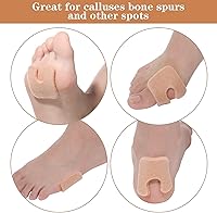 Vista 5 de Almohadillas de callo, 10 pares de cojines de fieltro suave en forma de U, cojines autoadhesivos para eliminar callos de maíz, almohadillas