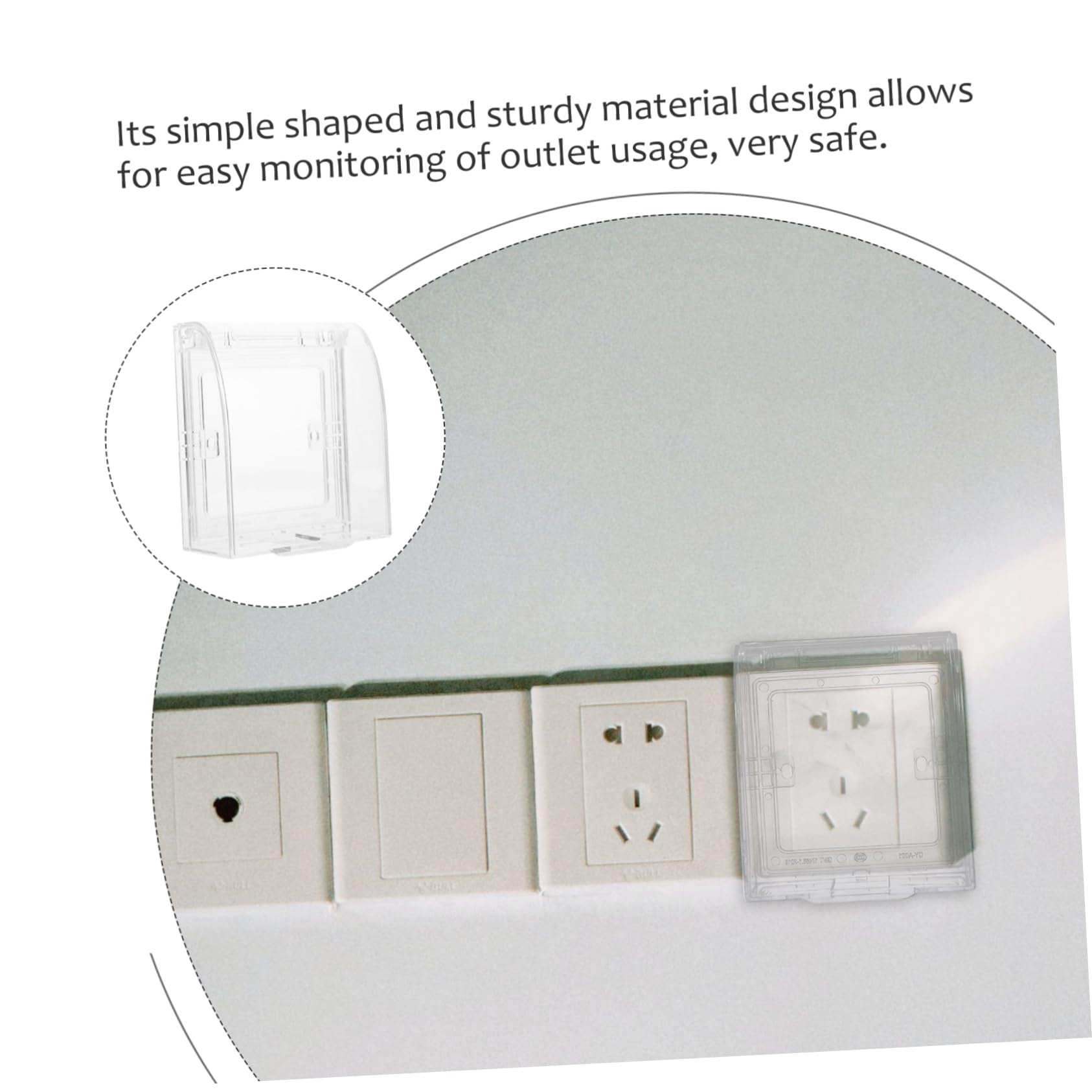 Hemobllo 10piezas Cubierta Protectora De Enchufes Para Niño Niña Diseño Transparente Seguridad Infantil Para Interruptores y Enchufes Protector De Pared Para Casa y Guarderías