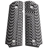 StonerCNC Browning 1911-22 Gun Grip Slash & Burn G10 fits 1911-22 & 380 Auto 85% Pistol Frame (Grey Black)