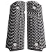 StonerCNC Browning 1911-22 Gun Grip Slash & Burn G10 fits 1911-22 & 380 Auto 85% Pistol Frame (Grey Black)