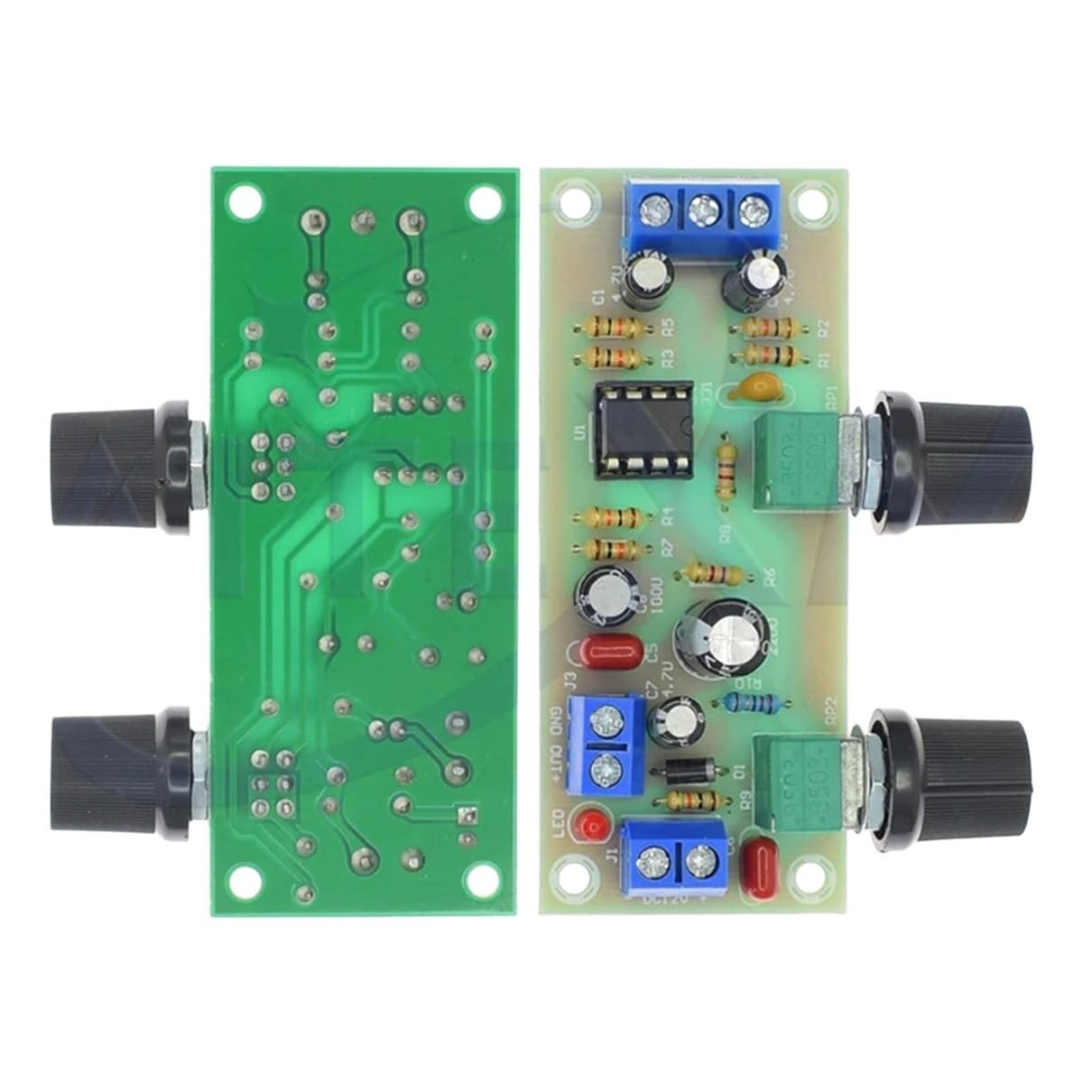 1pcs High-Precision Single Supply Low Pass Filter Board Subwoofer Preamp Board 2.1 Channel DC 10-24v 22hz-300hz