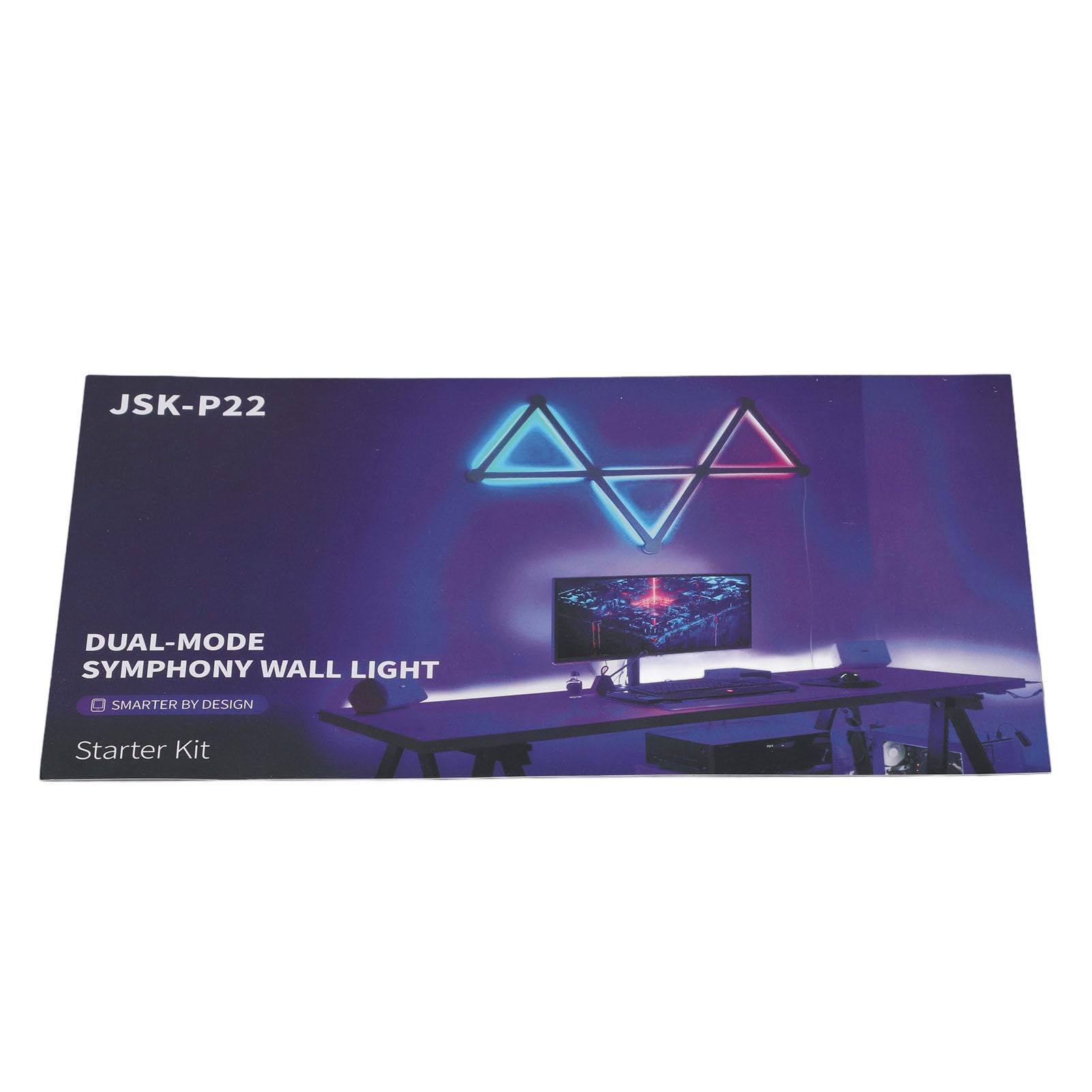 FTVOGUE Barras de Luz de Pared RGB, Barras de Luz de Pared LED RGB ABS con Control de Aplicación y Botón, Diseño de Empalme Geométrico para Sala de Juegos, Dormitorio, Decoración de, Usuarios de Vida