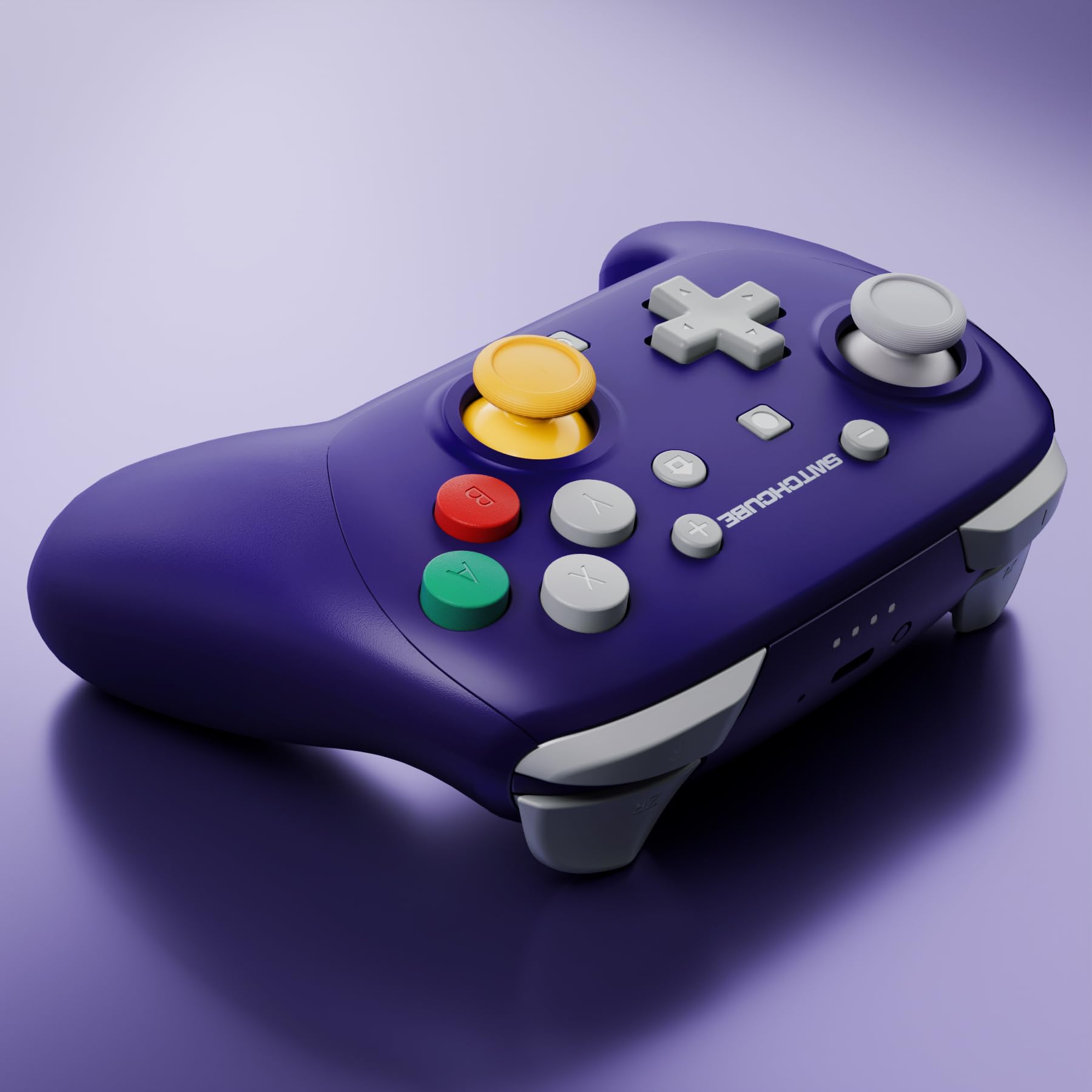 eXtremeRate Coque pour Switch 2 Pro Manette,Coque Avant Arrière avec Joystick Analogique & Boutons de Remplacement pour Nintendo Switch 2 Pro Controller-Violet NGC Classique