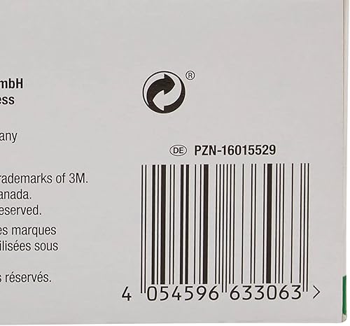 Miniatura 3 de 3M Cinta médica Micropore, no estéril, silicona, azul, 2 pulgadas x 5 1/2 yardas, 6 rollos, 1 paquete