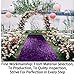 ShinyBeauty Purple Shimmer Aisle Runner, 4FTx15FT Glitter Wedding Carpet for Elegant Events