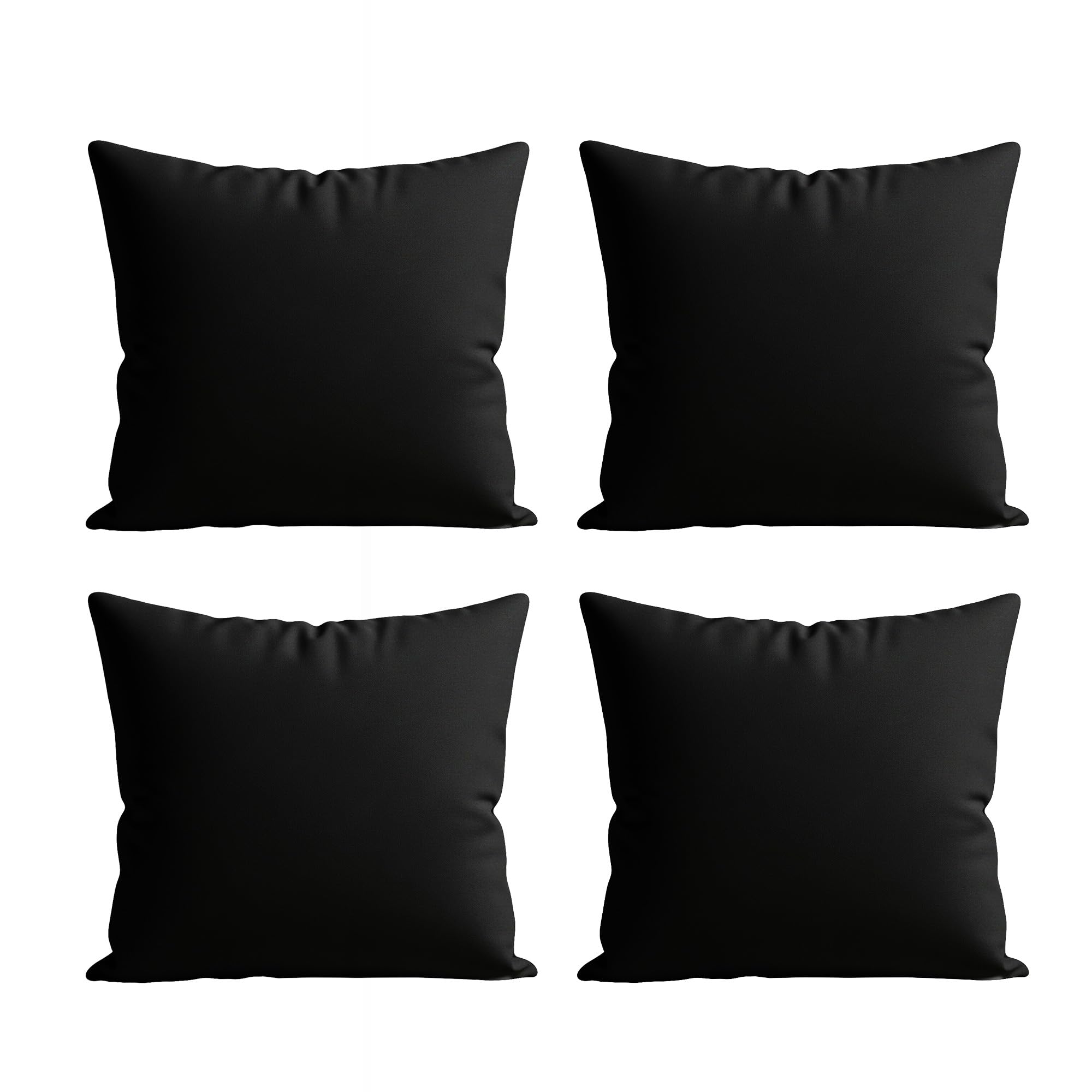 Home Sweet Home UK 100% Waterproof Outdoor Cushion Covers 60x60cm Set Of 4 With Invisible Zippered Outdoor Cushions Covers Waterproof 24"x24" Cushion Cover For Living Room Garden Sofa Bedroom