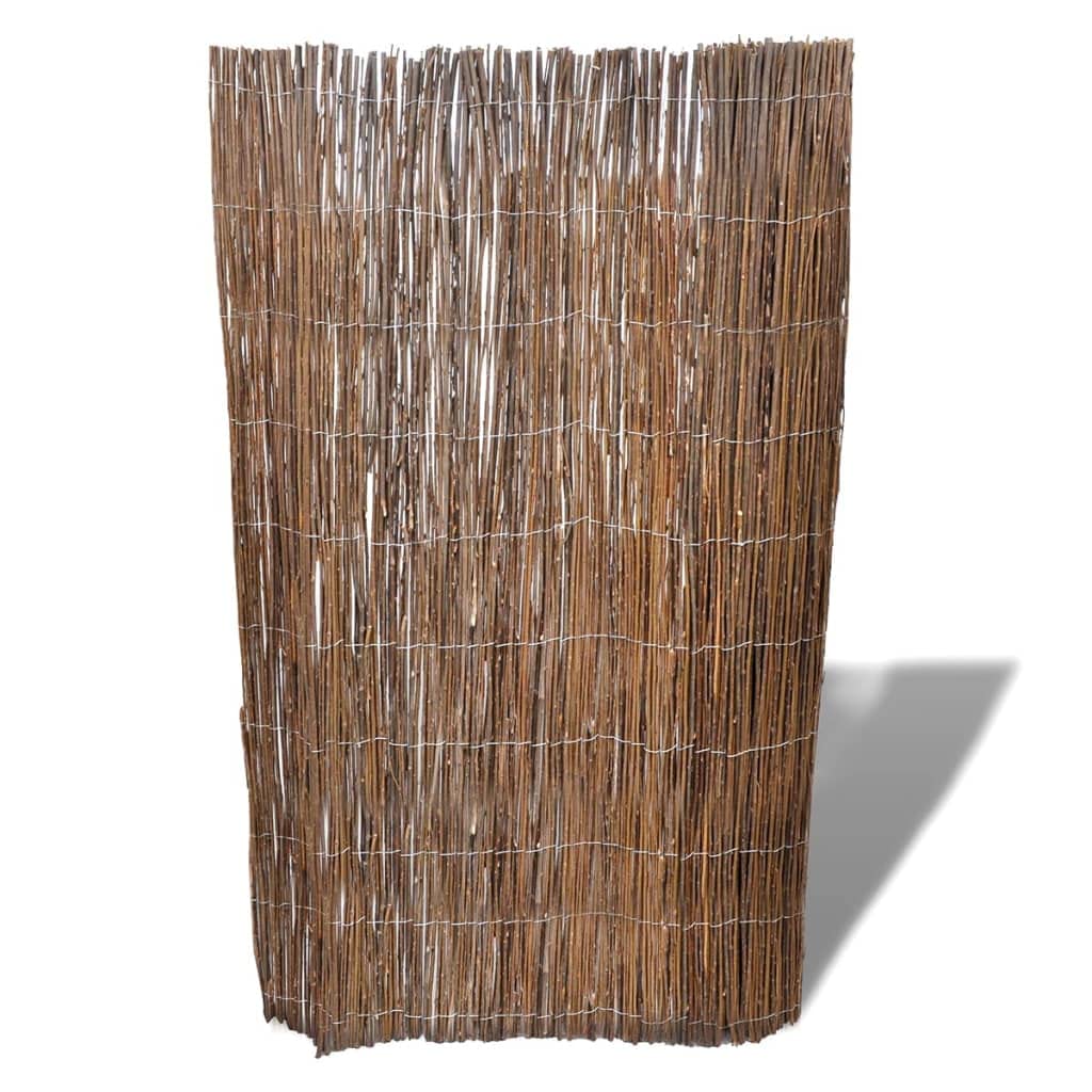 Clôture en osier - 300 x 100 cm - Clôture naturelle en roseaux d'osier - Brise-vue pour jardin, terrasse et balcon - Brise-vue en osier - Solide avec fil galvanisé