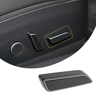 Seat Adjustment Button Compatible with Tesla Model 3/Y 2021 2022 2023 2024, Passenger Side Seat Cushion Forward Adjustment Button Cover Replacement, Replaces Part 1098842-00-D (Black)
