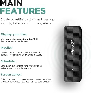 OptiSigns Android Stick Digital Signage Player - UK Plug