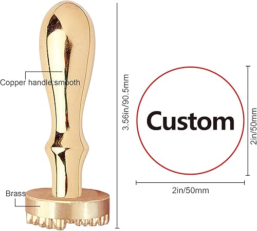 Miniatura 2 de CRASPIRE Sello de hielo con letra S, con cabeza de latón extraíble y mango de metal, sello de marca de hielo de 1.2 pulgadas para cubitos de hielo,