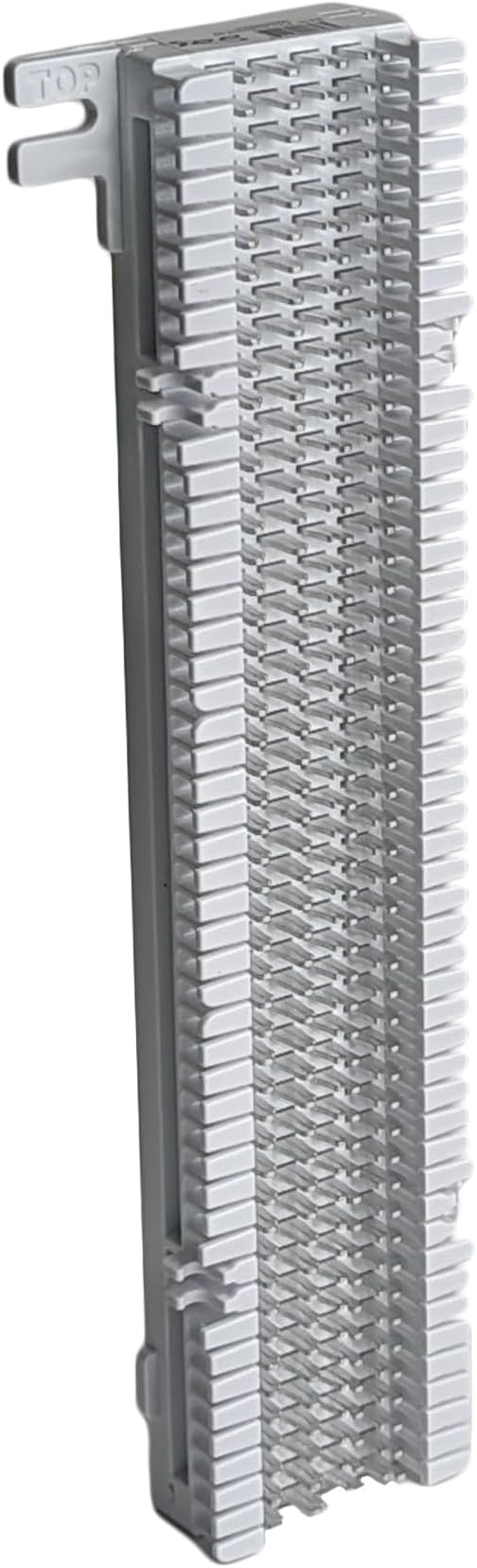 ICC 66M Wiring Block, 50-Pair Without Bracket, 66M1-50 Punch Down Block for Telephone System, Punch Down Cabling and Wire Termination, 10" H x 3.5" W x 1" D, White