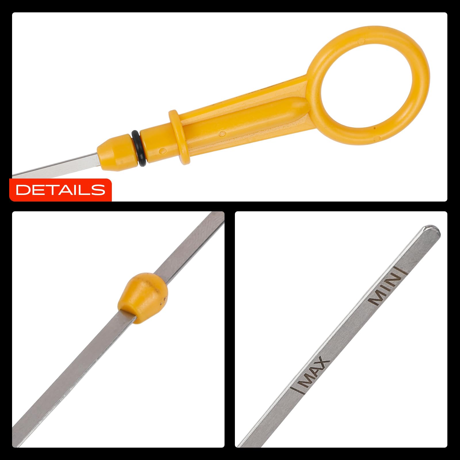 Frankberg jauge d'huile Compatible avec Logan MCV KS S.a.n.d.e.r.o Kangoo KC0/1 Logan LS Clio II BB CB Thalia I LB Logan I LS Thalia II Remplacer# 8200552996