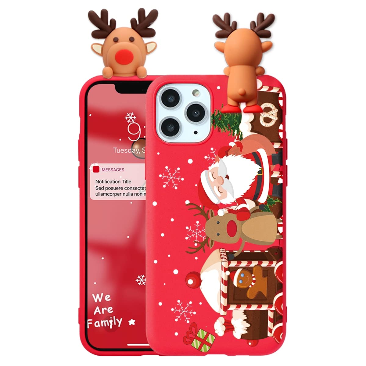 ZhuoFan 2 Pièces Coque Pour IPhone 16 Pro 6,3", Etui Transparent Motif