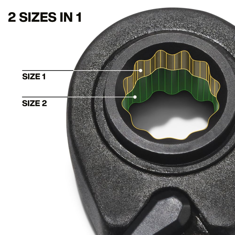 Klein 4-in-1 Ratchet Wrench - 90 Tooth, SAE Sizes -4 Klein 4-in-1 Ratchet Wrench - 90 Tooth, SAE Sizes -4