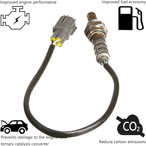Miniatura 2 de Dropwater 1 par de sensor de oxígeno trasero O2 aguas abajo para Toyota 2007 2008 2009 4Runner, 2006-2005 Tundra 4.0L 4.7L Reemplaza#234-4260 15104