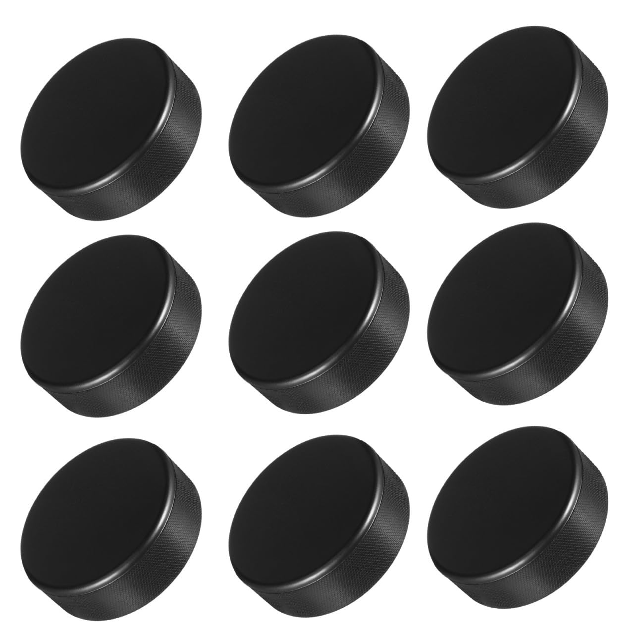 Palets de Hockey Haute Élasticité Noirs en Mousse PU 25 Pièces Adaptés pour Entraînement de Hockey en Intérieur et Extérieur Adaptés pour Entraînement de Hockey en Intérieur et