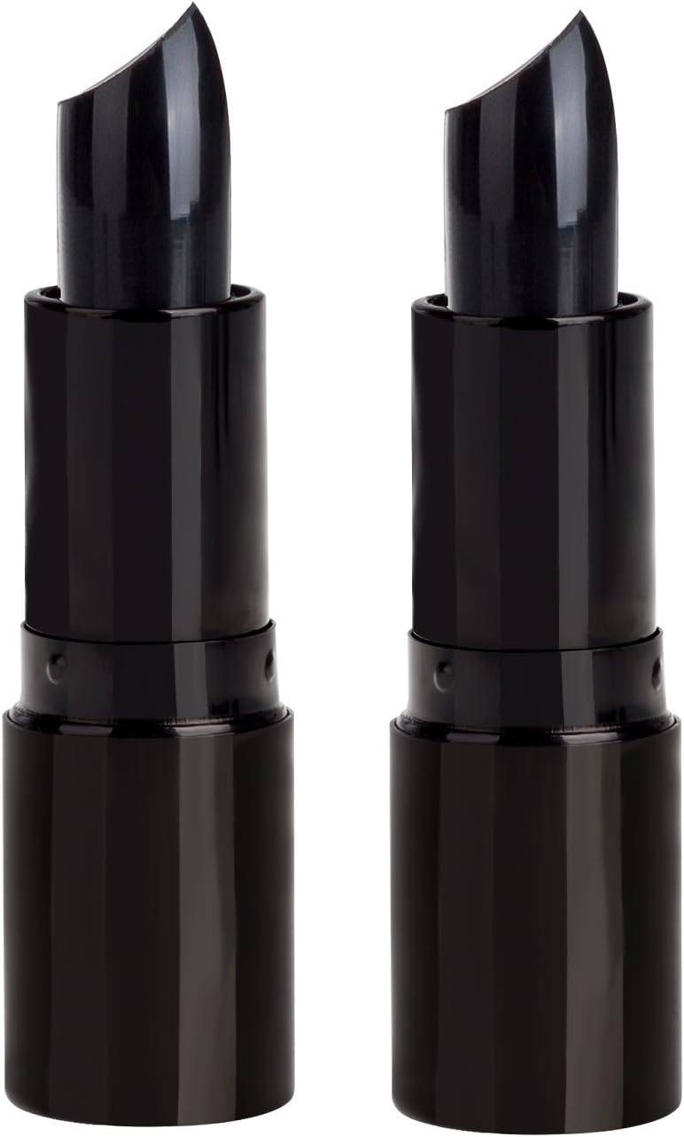 Professional Hair Chalk Lipstick Hair Color Pen Non-toxic Olive Oil In Cover White Crayon Temporary Hair Dyeing(2 Packs-Black+Black)