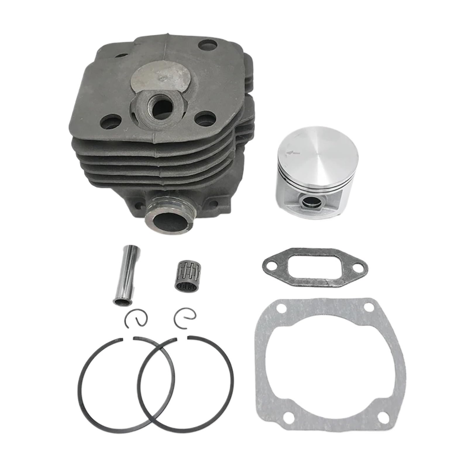 Pieza DE Recambio Kit de Juntas de pistón de Cilindro de 48mm, 50mm, 52mm, Adapted con Sierras de Cadena 362 365 371 372#503939372, Pasador de Anillo/retenedor de Dedo(50MM Cylinder 372)