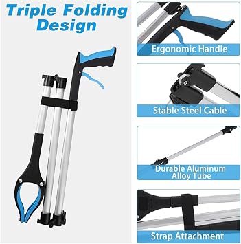 Microcase 109 CM 3 Katmanlı Çöp Şişe Atık Toplama Eşya Alma Aparatı - AL5702