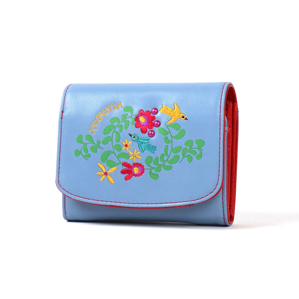 Amazon | 二つ折り財布 刺繍 花 jocomomola ホコモモラ タリファ