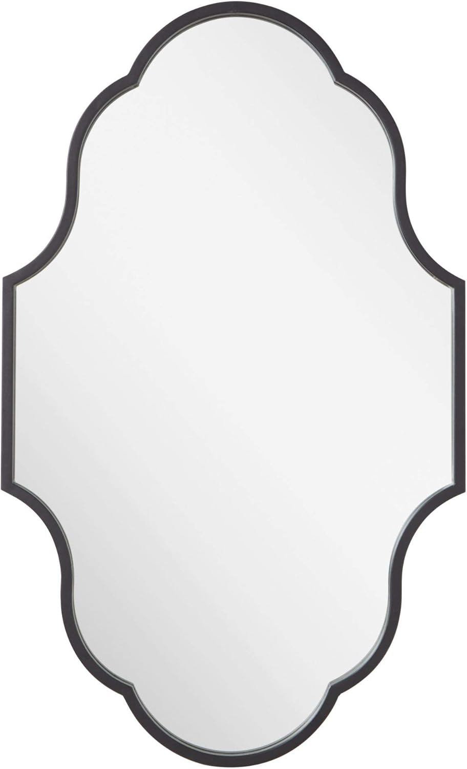 Signature Hardware 450581 Lucido Decorative Vanity Mirror - Black Powder Coat