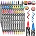 AC Wand  günstig Kaufen-Maqhpu Acrylstifte für Steine Wasserfest, 36 Farben Stifte Steine Bemalen Dual Tip Acrylmarker, 0.5-5mm Steine Bemalen Stifte Wasserfest für Glas, Holz, Keramik, Leinwand, Basteln Kinder Erwachsene