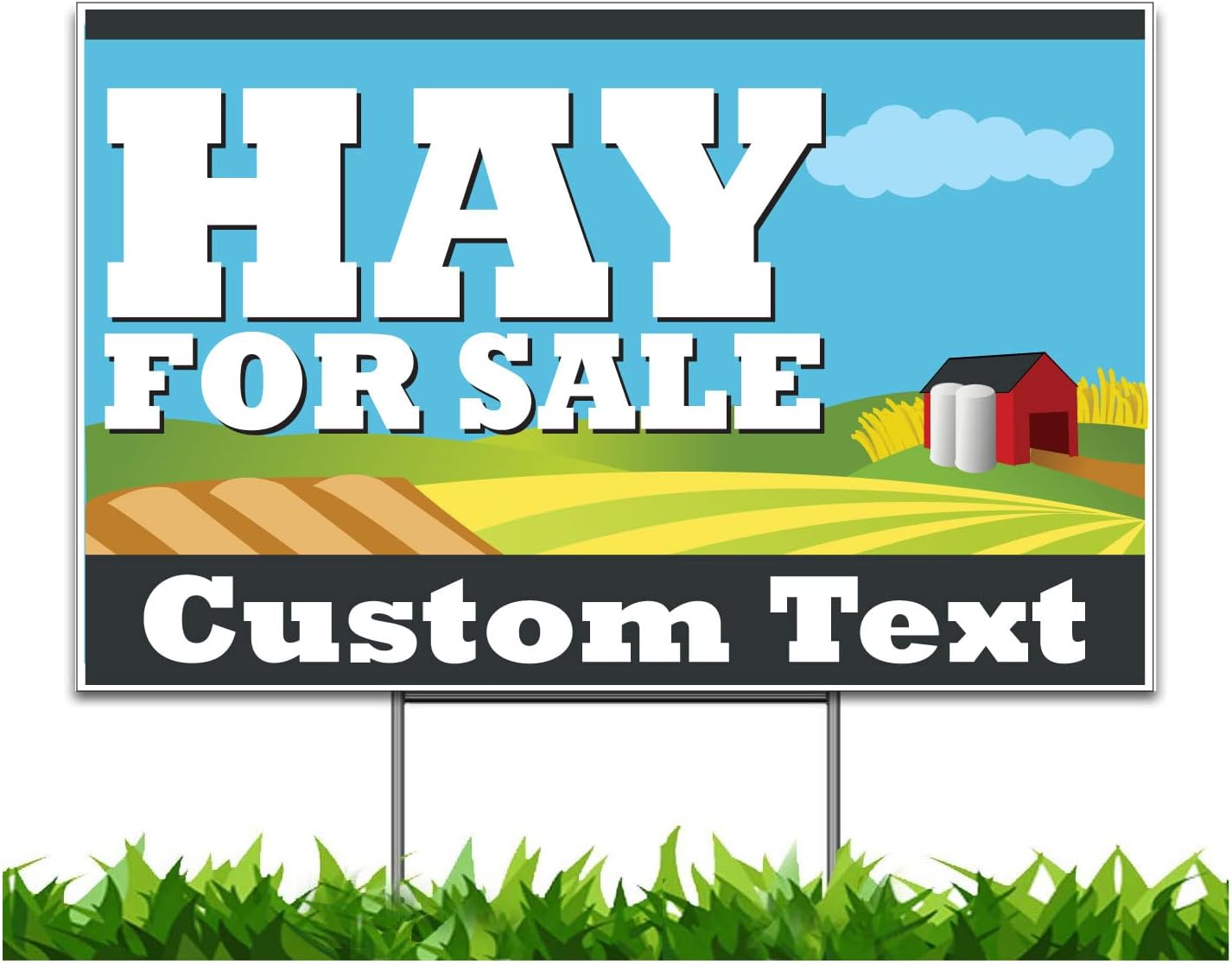 CUSTOM Hay For Sale LARGE 36"x24" Yard Sign by Moonlight4225