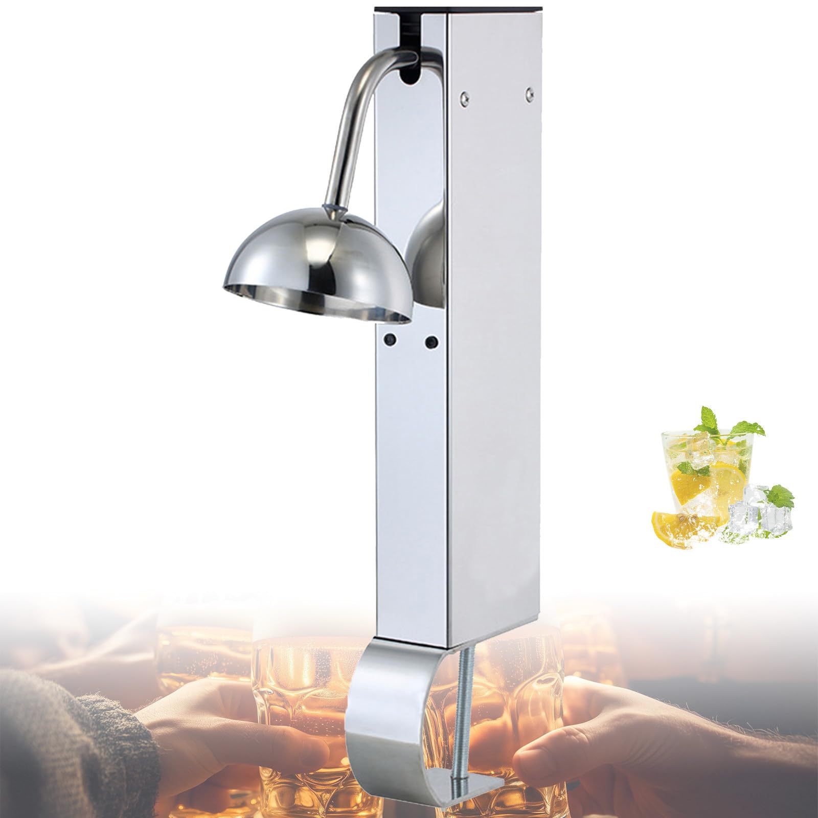 Instant Glas Froster Chiller mit Multicolor LED Licht, Mini Glas Chiller, Gefriert Gläser auf -45 ° C, für Bars, Restaurants, Clubs, Hotels