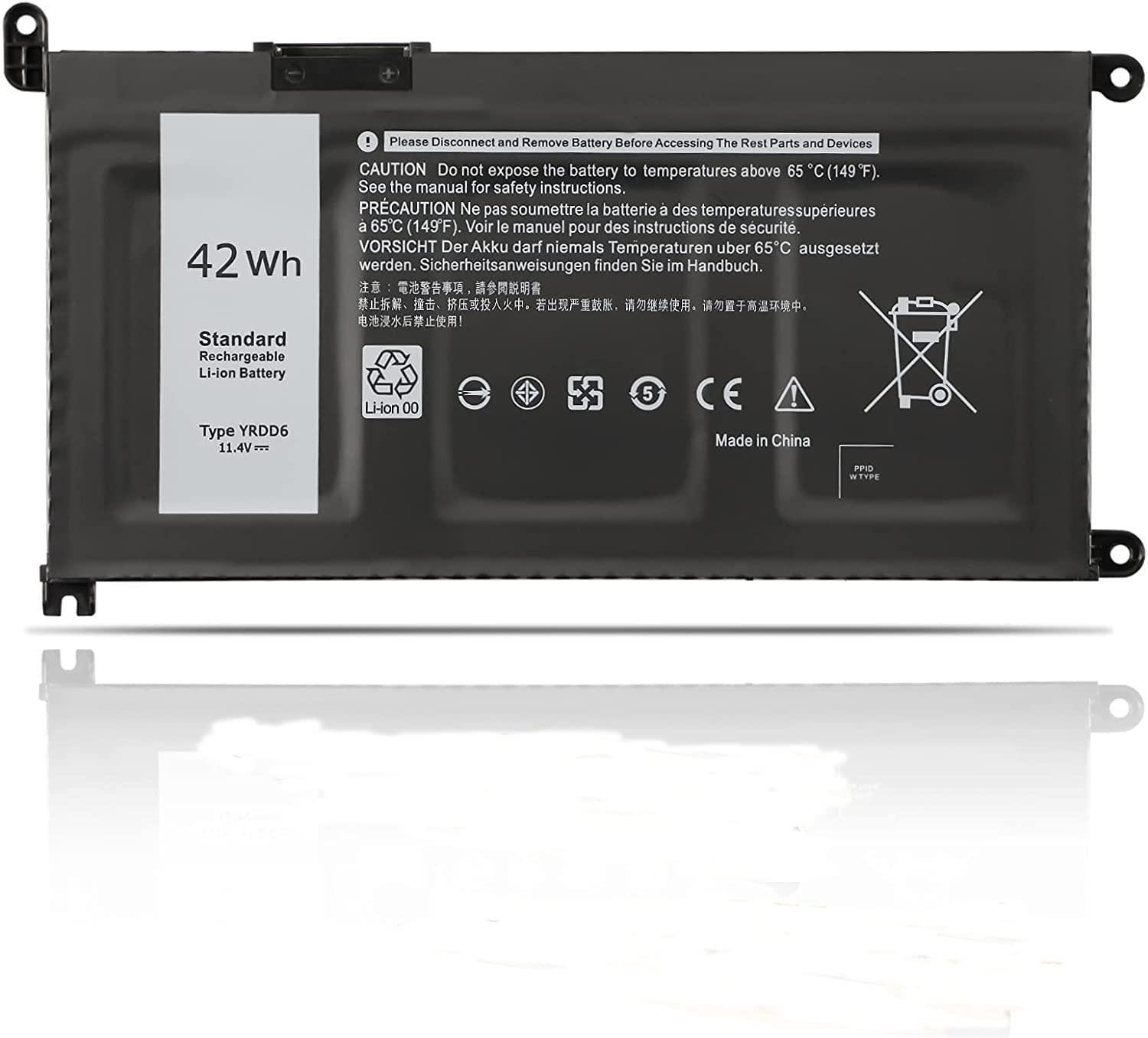 Batterie YRDD6 1VX1H pour Dell Inspiron 5591 5593 5482 42Wh - 7
