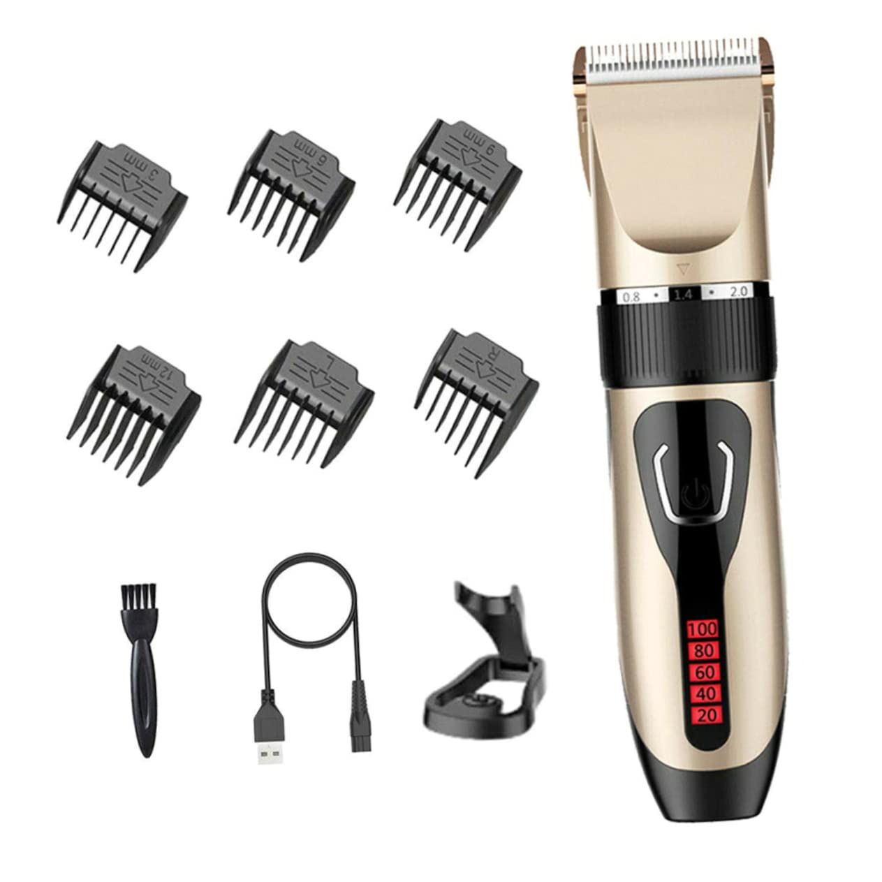 OSOLADY 1Set USB Charging Hair Clipper Trimmer for Home and Barbershop Hair Cutting Tool Simple Design for and Easy Use Cordless Convenience