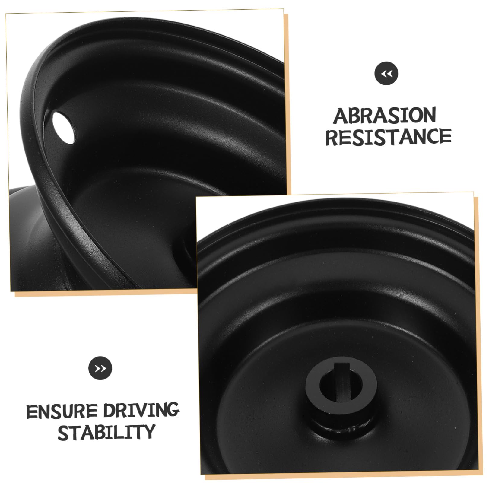 Cerchione per Quad da 16mm in Metallo Nero, Ricambio