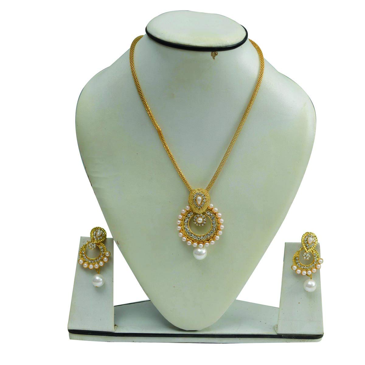 Pearl Necklace Set with Earrings