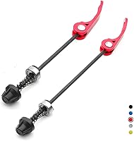 Vista 7 de DEER U Road Mountain Bicycle MTB Wheel Hub Front and Rear Skewers Quick Release Clip Bolt Lever Axle QR 145/180 mm, a Pair
