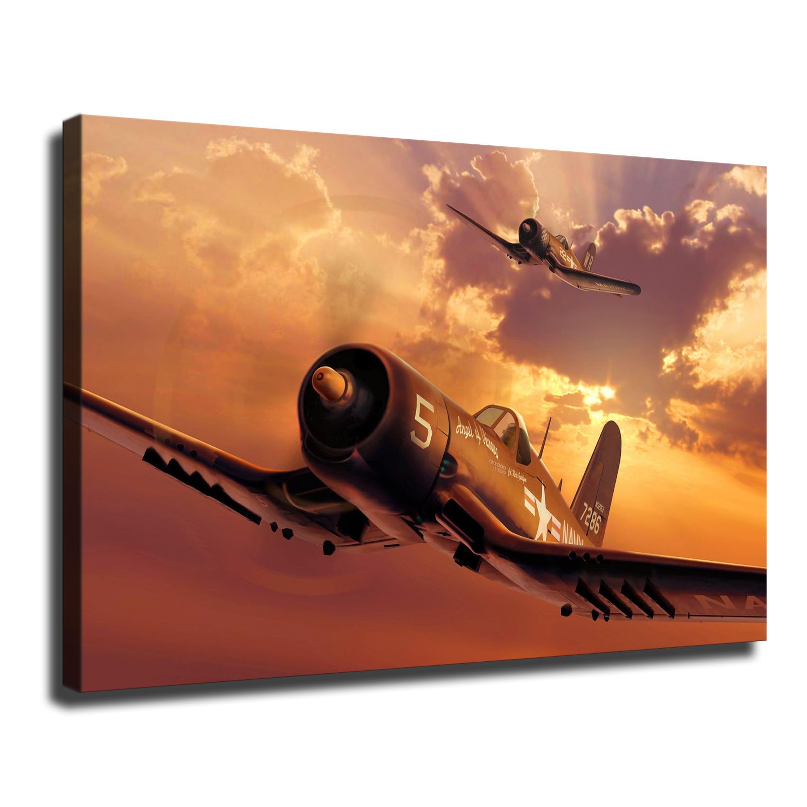 BuXtomThe Vought F4U Corsair Poster Wall Art Suitable for Home Living Room Office Decoration Wall Decoration (Unframed,24×36inch)