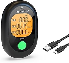 EMF Messgerät Elektrosmog Strahlenmessgerät – Tragbarer EMF Detektor mit 3-Farben LCD, Wiederaufladbar für Zuhause, Büro & Outdoor