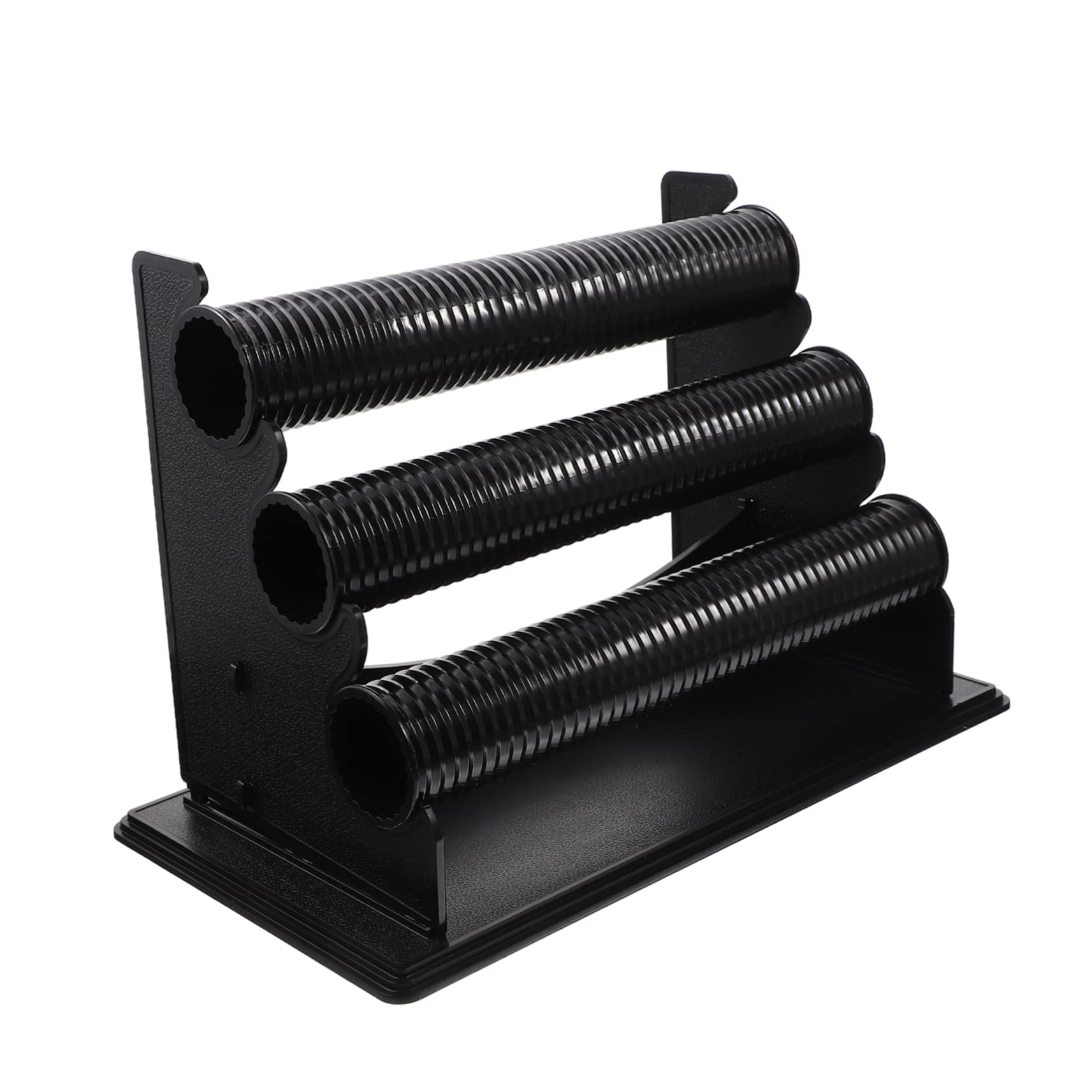 Homoyoyo Organizador de Pulseras y Relojes Soporte Desmontable de Pvc Negro, Estante de Exhibición de 3 Niveles Adecuado para Dormitorio y Baño