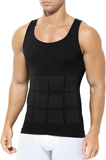 Casey Kevin Camiseta Reductora Hombre Faja Chaleco Camisa de Compresión Slim para Hombres