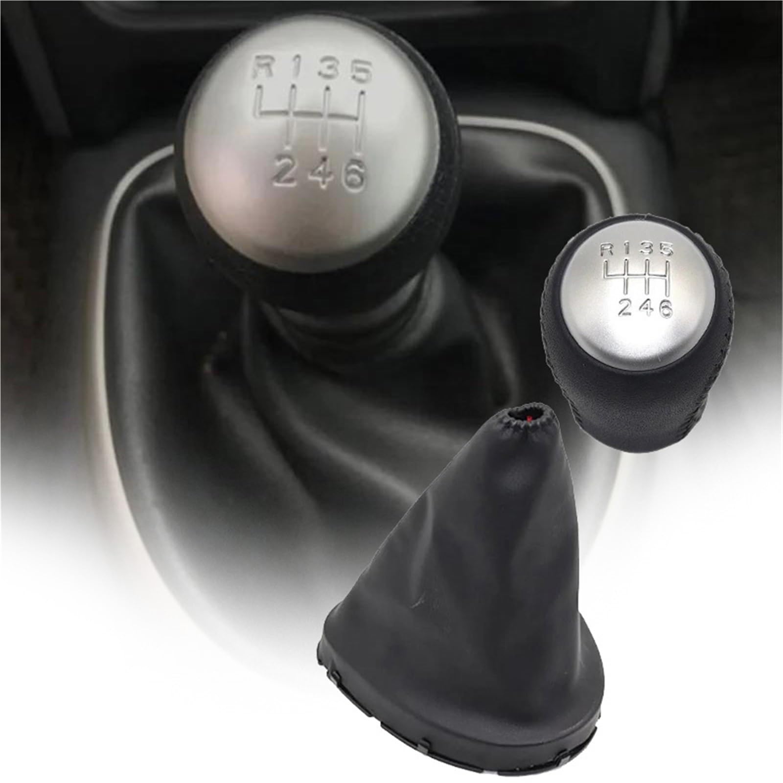Mkszy One Color 6 Speed Car Manual Transmission Gear Shift Knob Shifter Lever Dust Boot For Nissan For Qashqai J10 For X-Trail 2006-2013