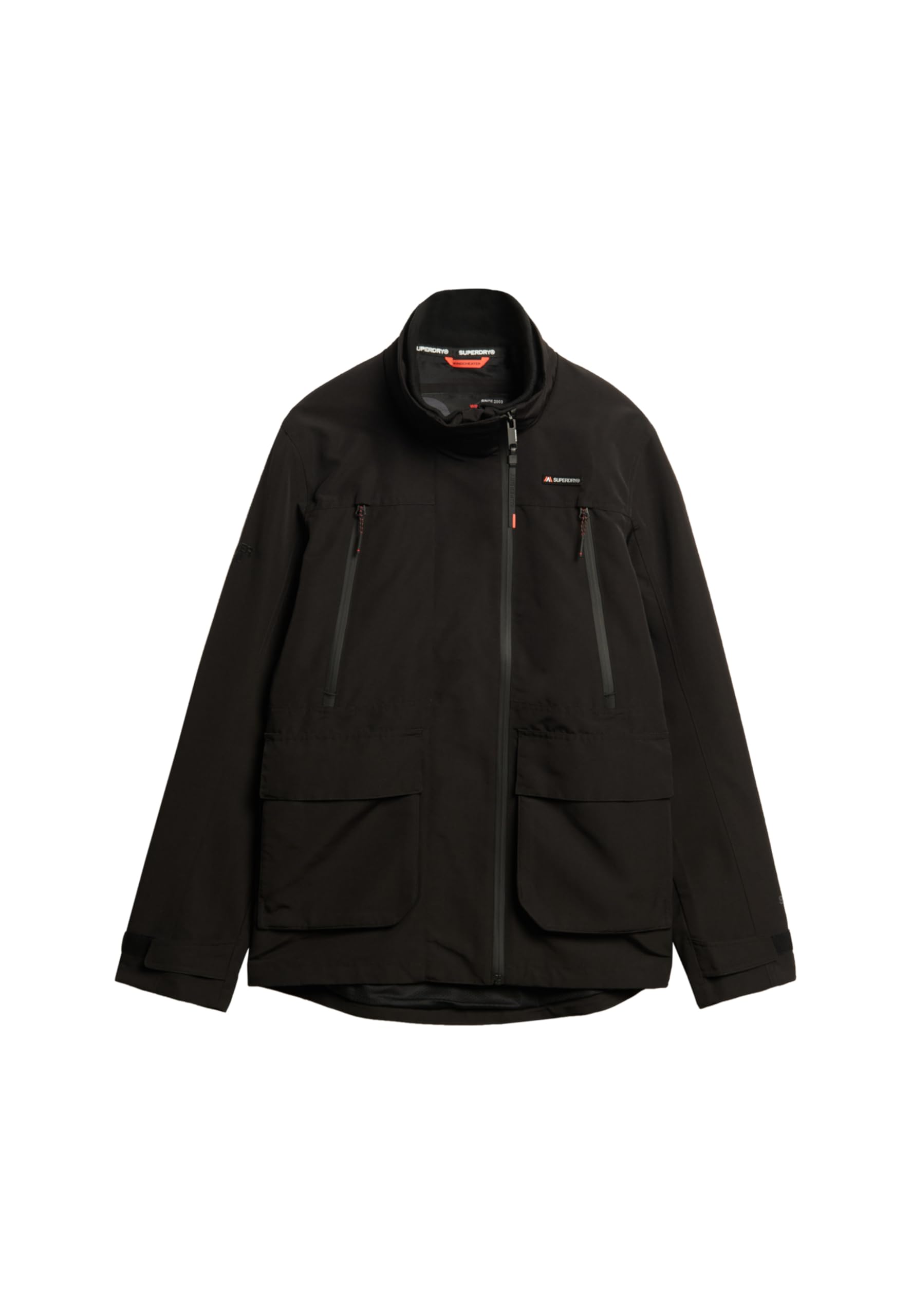 Superdry Men's Ultimate Hooded Windbreaker Jacket, black