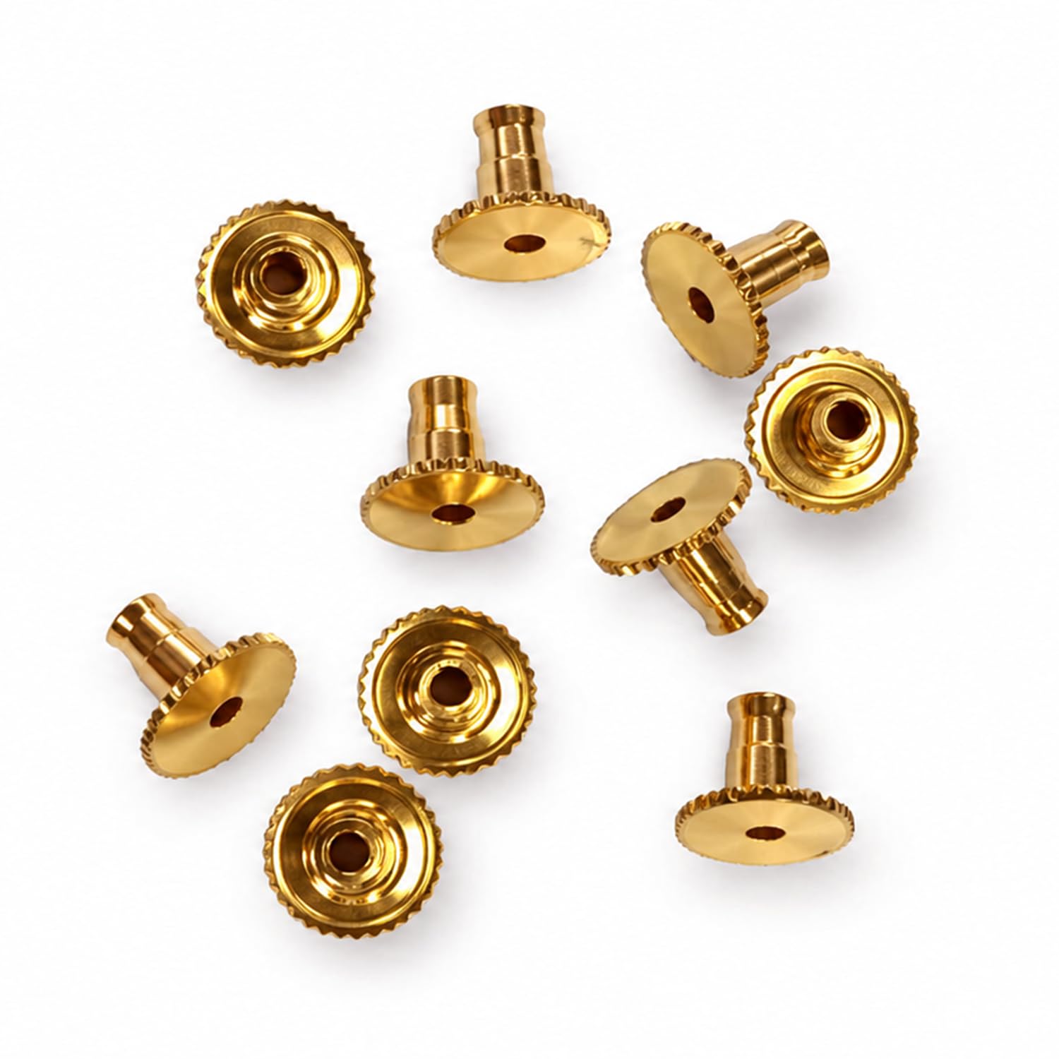 VAMA FASHIONS 10 pcs Premium Brass Gold Earring Back Stopper Grip Studs Heavy Safety Secure Backs Ear Lobe Support Earrings For Women & Girls-image-9