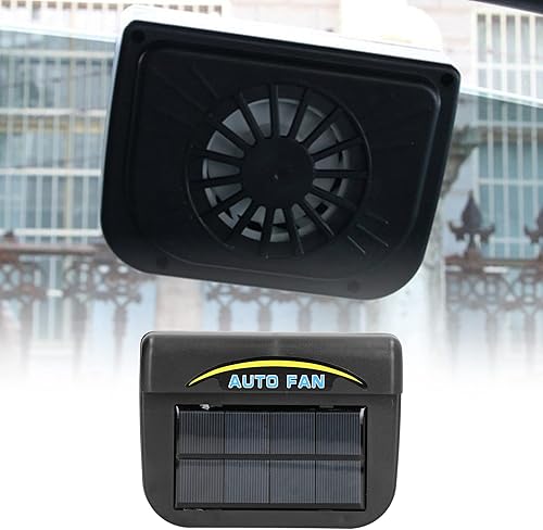 Miniatura 8 de Ventilador de ventilación solar para parabrisas de ventana de radiador, ventilador de escape de automóvil alimentado por energía solar, ventilador
