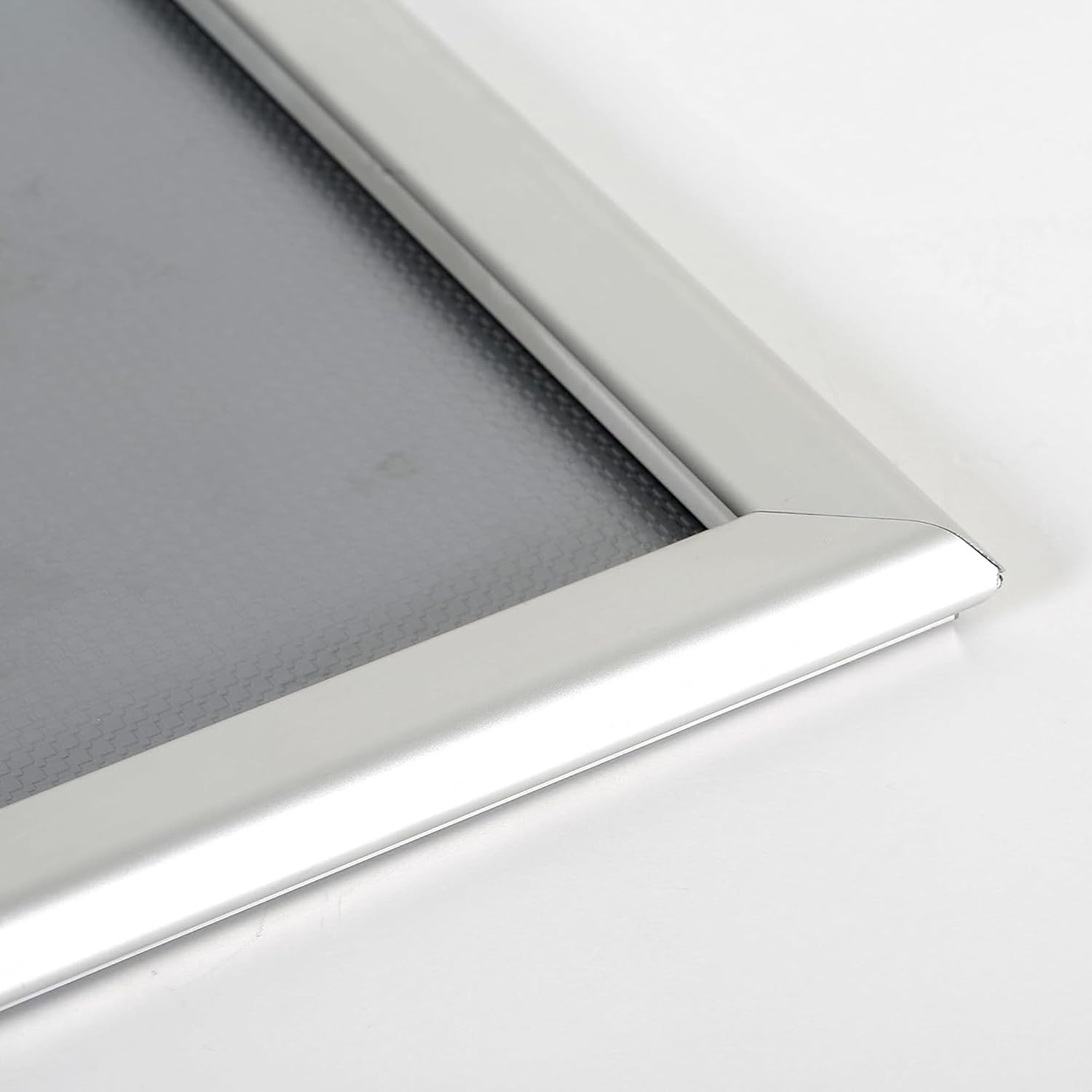 M&T Displays Snap Poster Frame 1.25" Aluminum Profile Front Loading Wall Mounting Photo Picture Document Certificate Sign Holder Mitered Corner Anti Glare Cover - 2 Pack (Silver, 27 x 41 in)